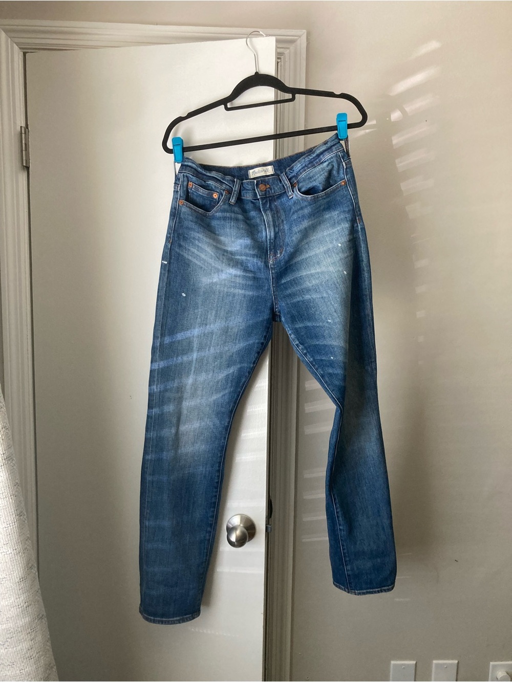Madewell Women’s High-Rise “Perfect Fall Jean” in Medium Blue Wash
